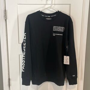 JEETER Classic Crewneck Sweatshirt Size medium New with Tags black
